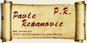 Pavle Repanović vizit kartica